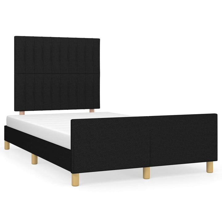 sengeramme uden madras 120x190 cm stof sort