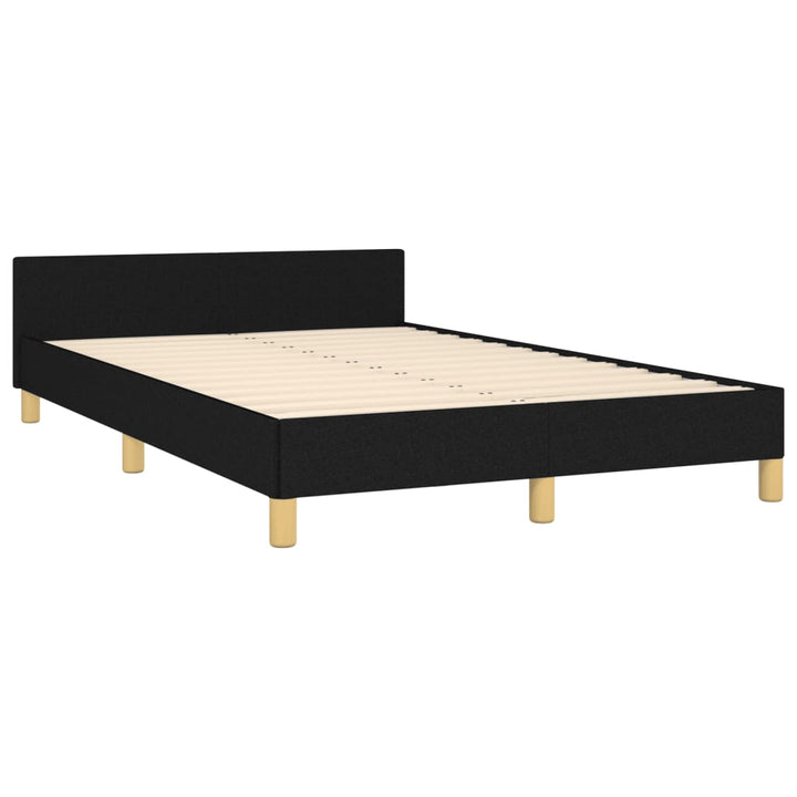 sengeramme uden madras 120x190 cm stof sort