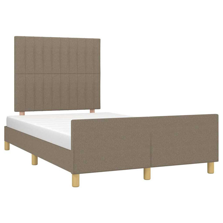 sengeramme uden madras 120x190 cm stof gråbrun