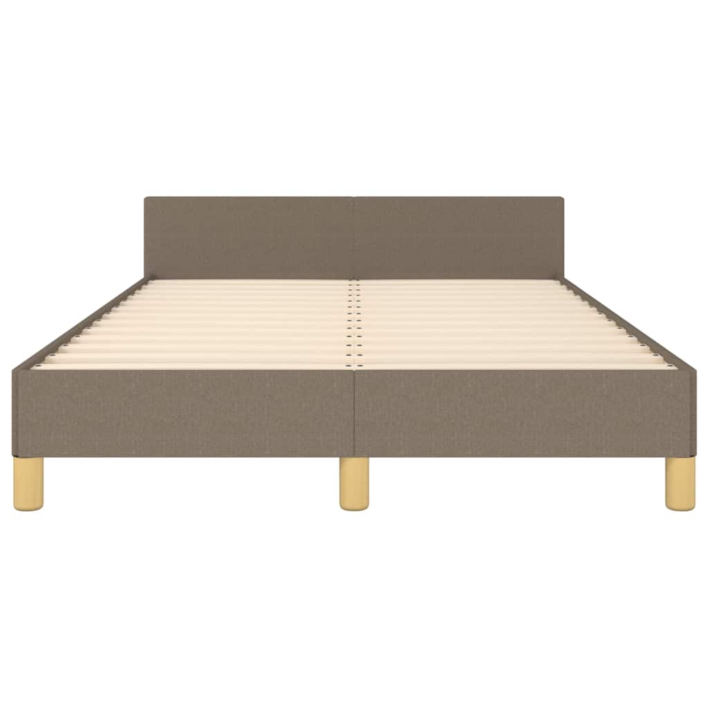 sengeramme uden madras 120x190 cm stof gråbrun