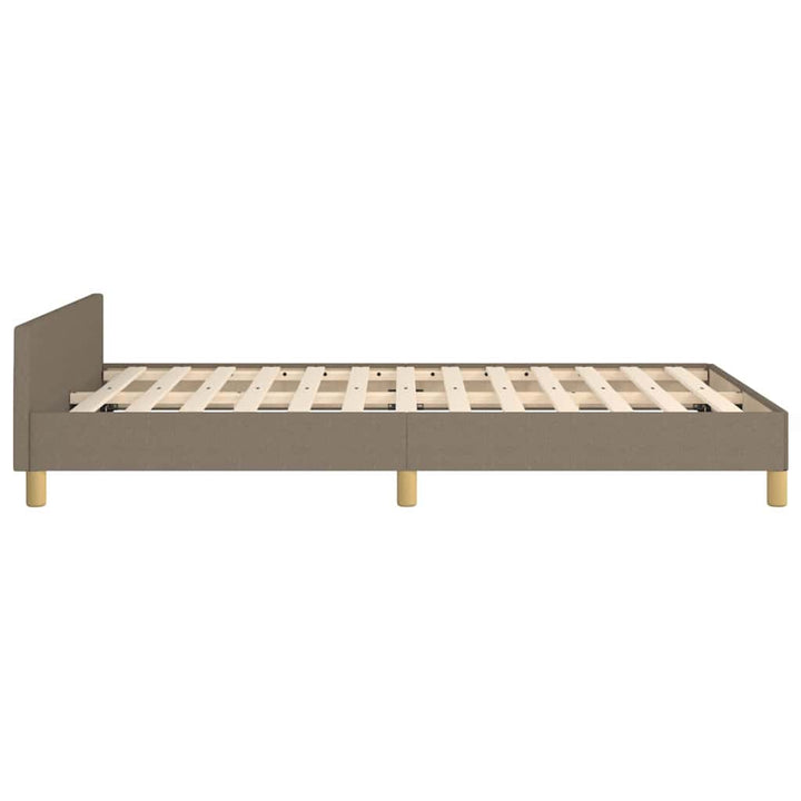 sengeramme uden madras 120x190 cm stof gråbrun