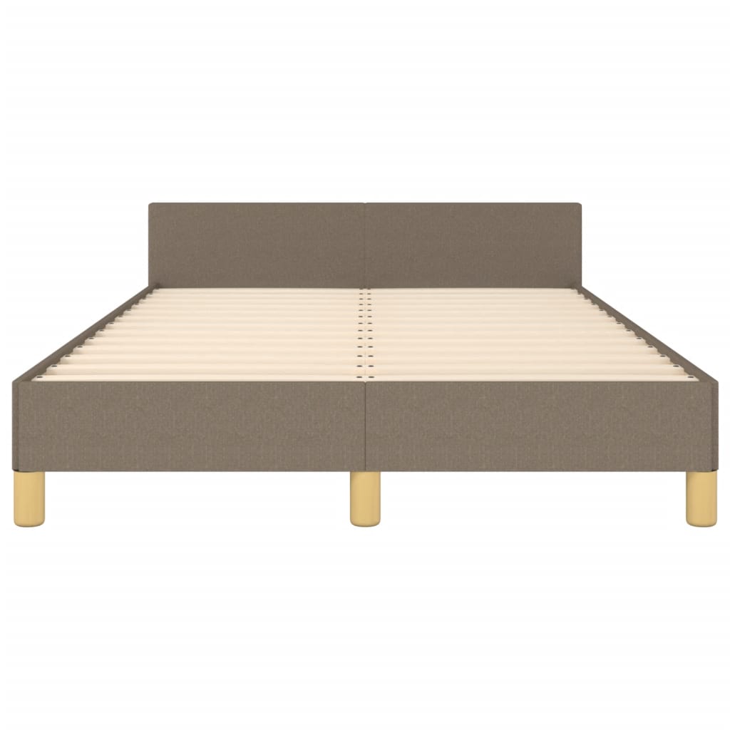 sengeramme uden madras 120x190 cm stof gråbrun