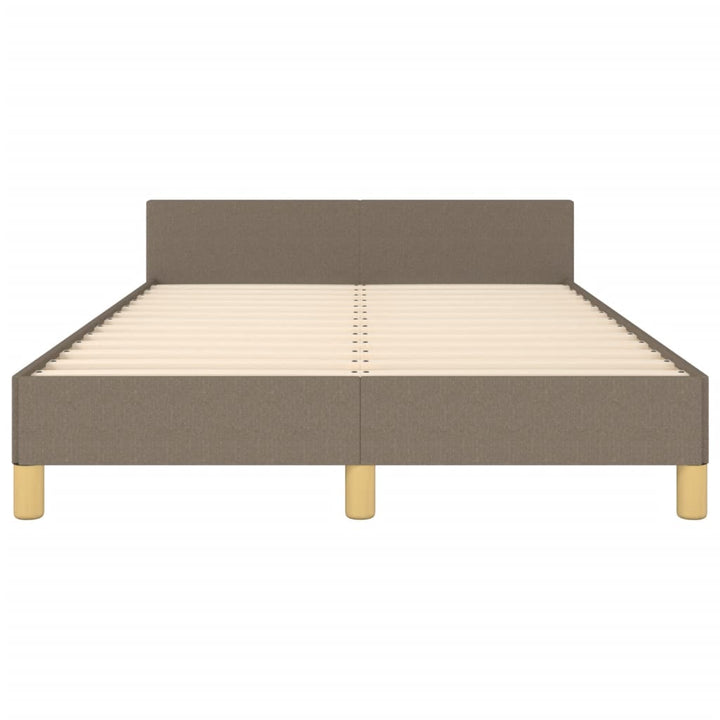 sengeramme uden madras 120x190 cm stof gråbrun