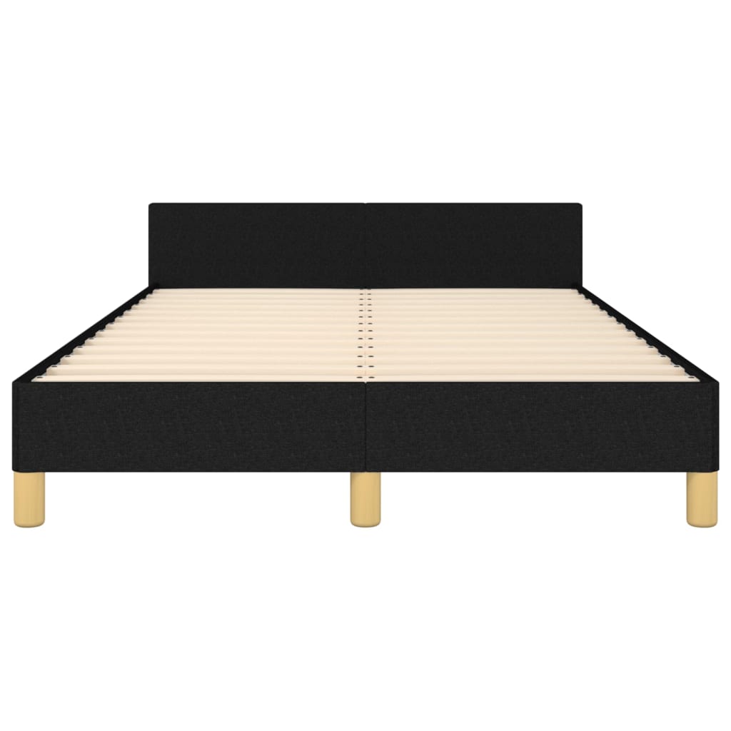 sengeramme uden madras 120x190 cm stof sort