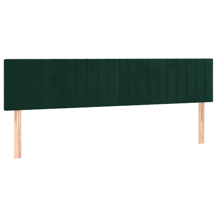 sengeramme uden madras 120x190 cm fløjl mørkegrøn