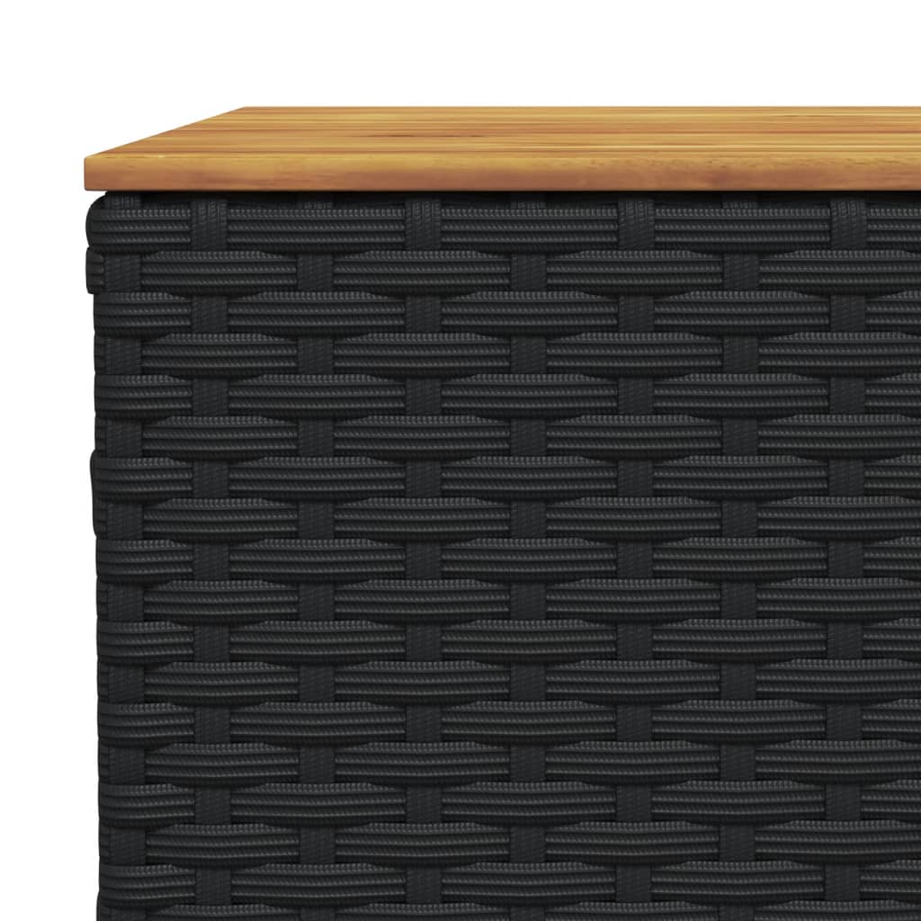 sofasæt til haven 8 dele med hynder polyrattan sort