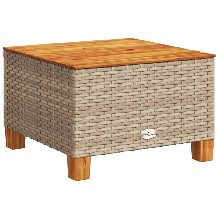 sofasæt til haven 9 dele med hynder polyrattan beige