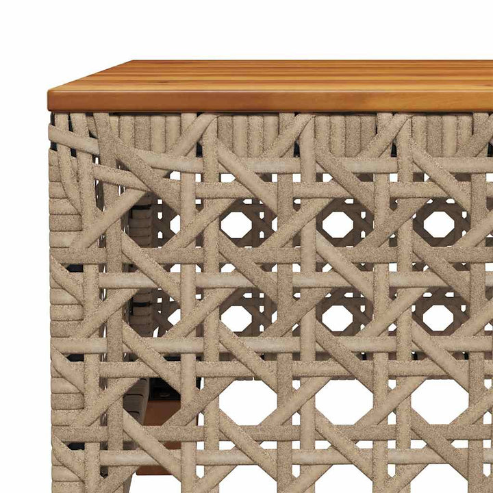 sofasæt til haven 9 dele med hynder polyrattan beige