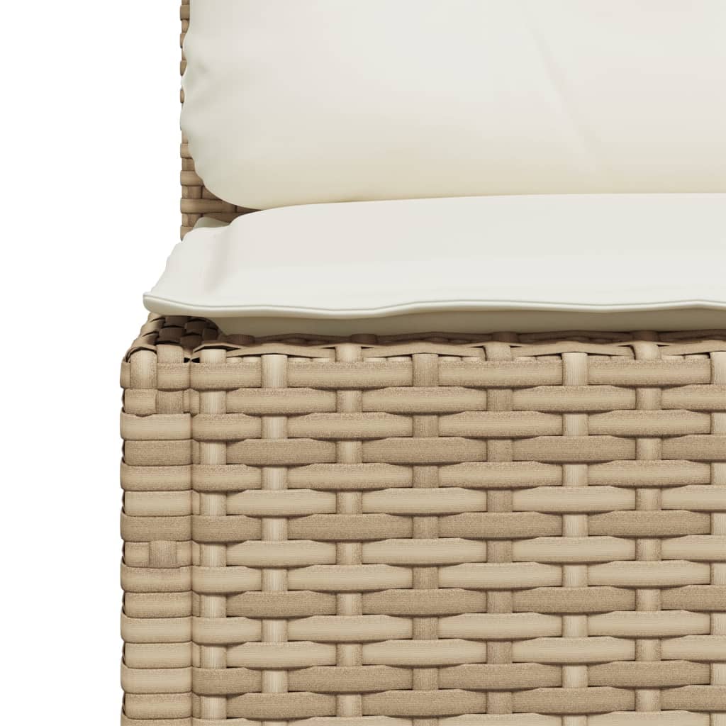 sofasæt til haven 5 dele med hynder polyrattan beige