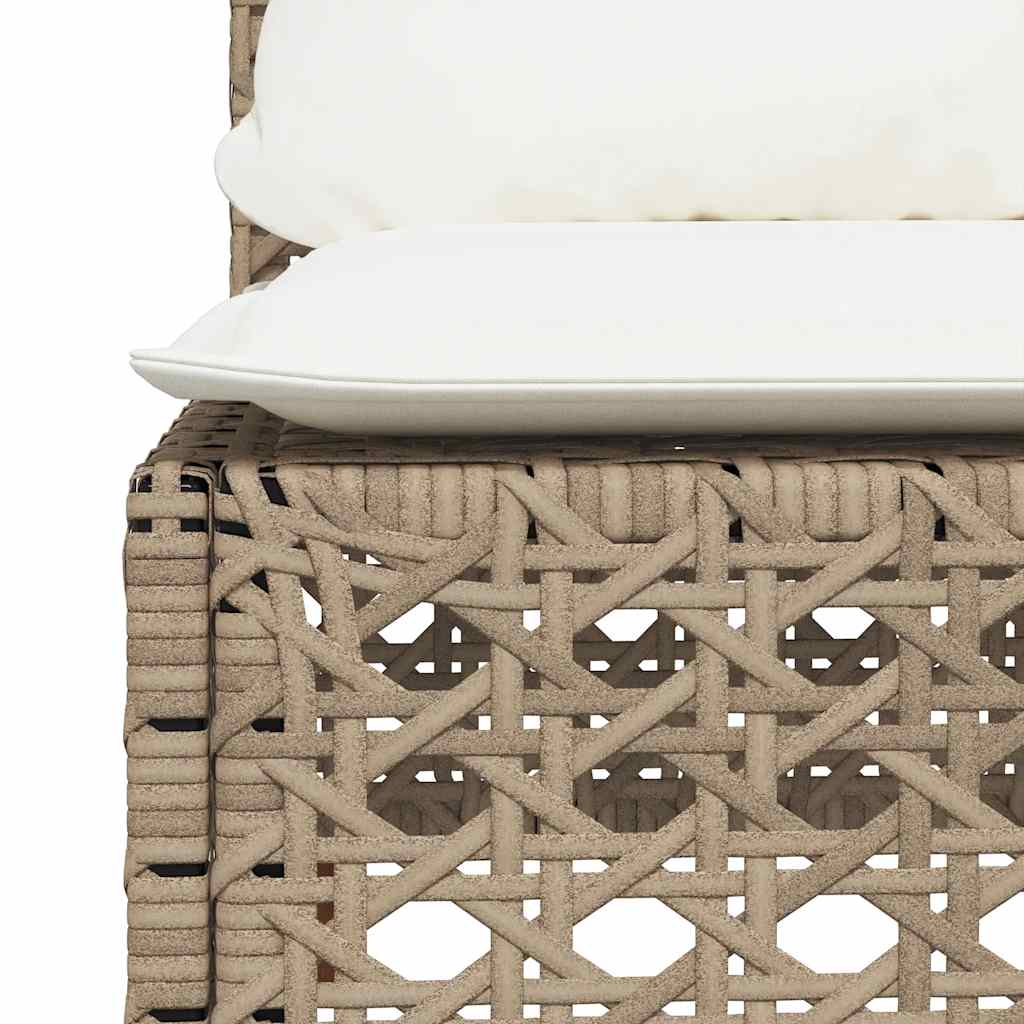 sofasæt til haven 4 dele med hynder polyrattan beige