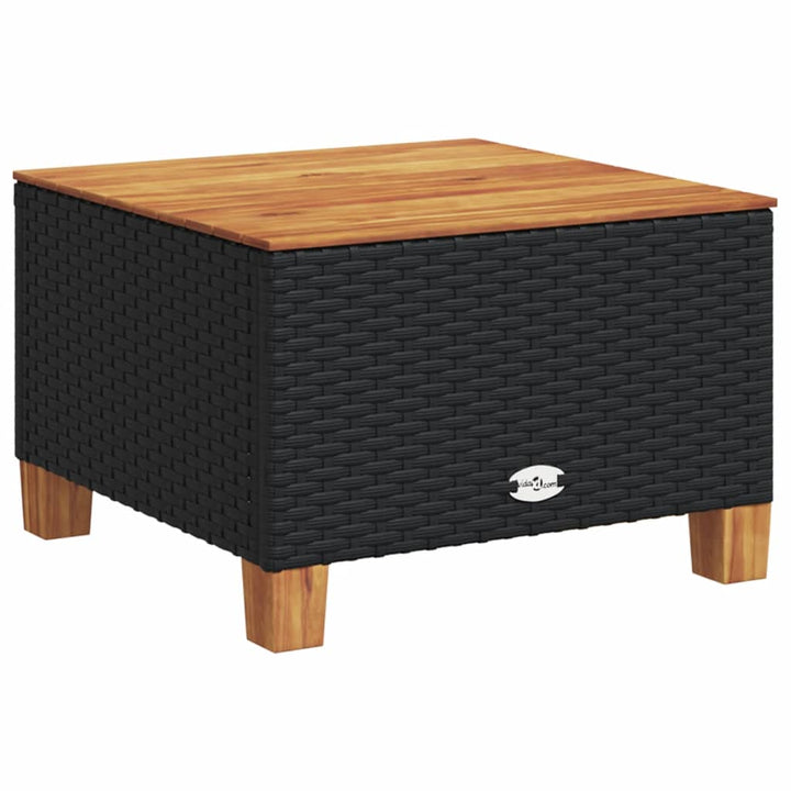 sofasæt til haven 7 dele med hynder polyrattan sort