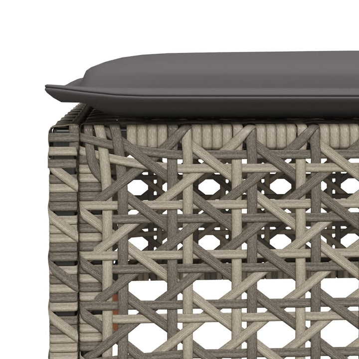 sofaesæt til haven 7 dele med hynder polyrattan grå