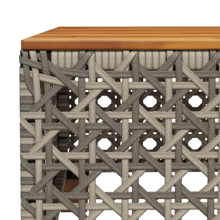 sofasæt til haven 10 dele med hynder polyrattan grå