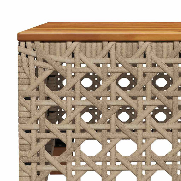 sofasæt til haven 10 dele med hynder polyrattan beige