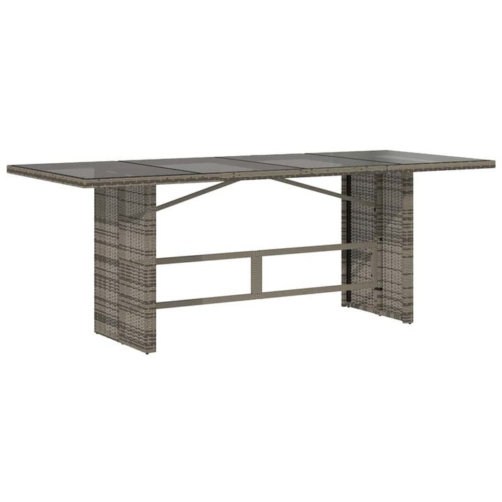 Have Spisebordssæt med pude 7 pcs Grå polyrattan