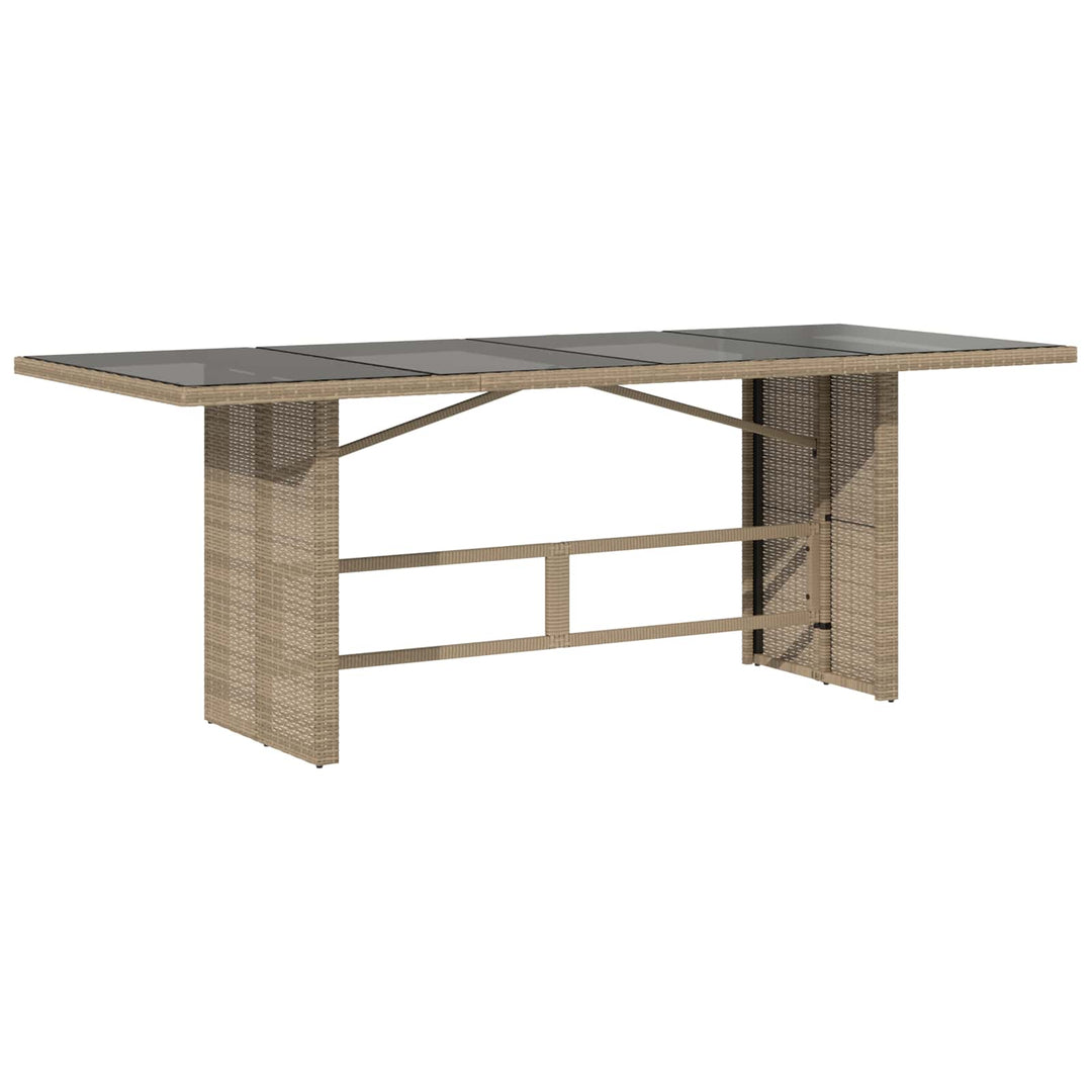Have Spisebordssæt med pude 9 pcs Beige polyrattan