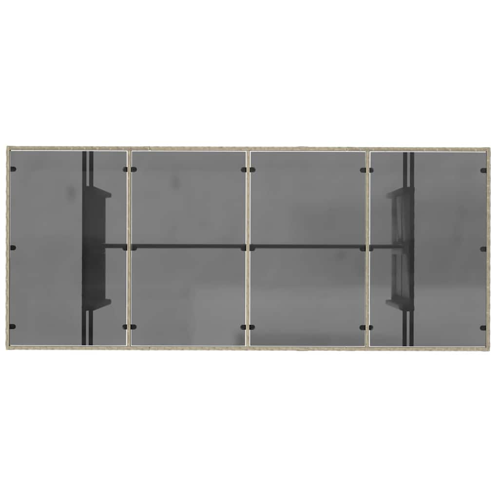 Have Spisebordssæt 7 pcs Lysegrå polyrattan