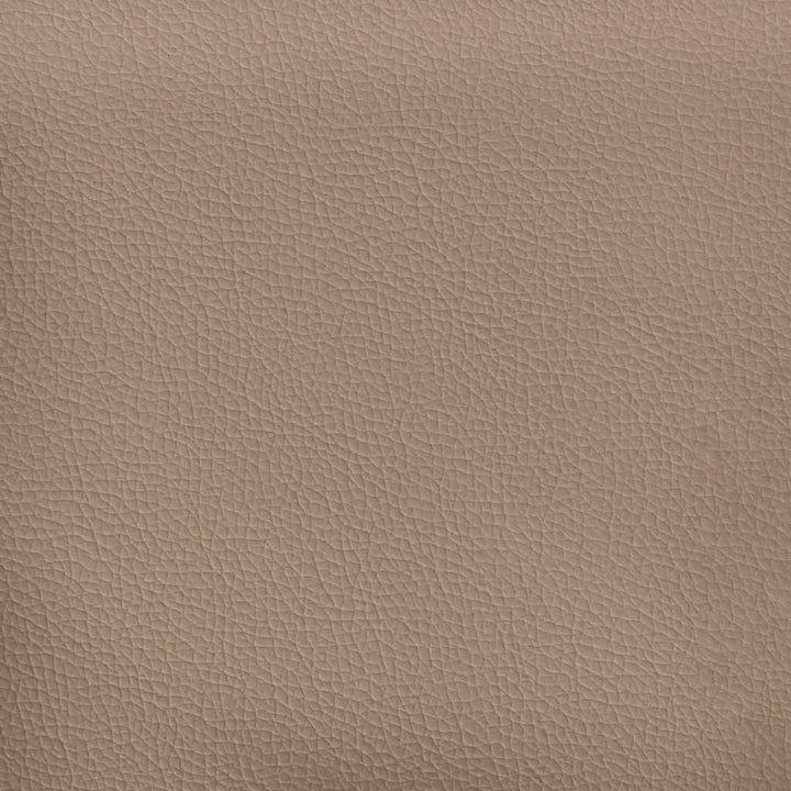 chaiselong med hynder kunstlæder cappuccinofarvet