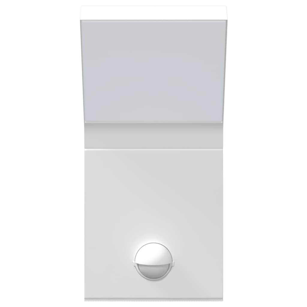 udendørs LED-væglampe med sensor trykstøbt aluminium hvid