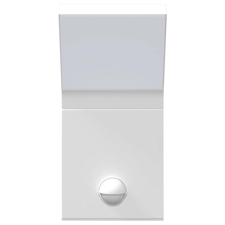 udendørs LED-væglampe med sensor trykstøbt aluminium hvid
