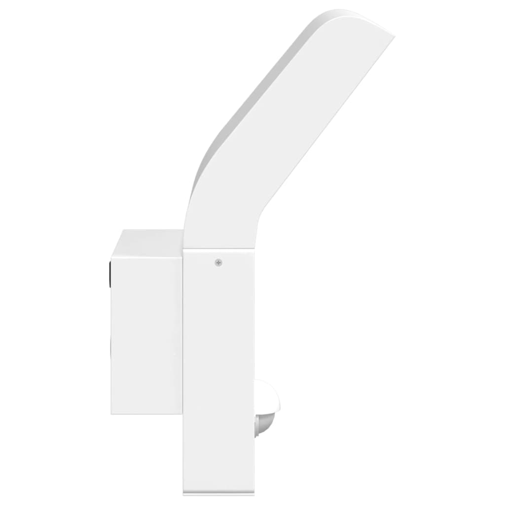 udendørs LED-væglamper 2 stk. sensorer trykstøbt aluminium hvid