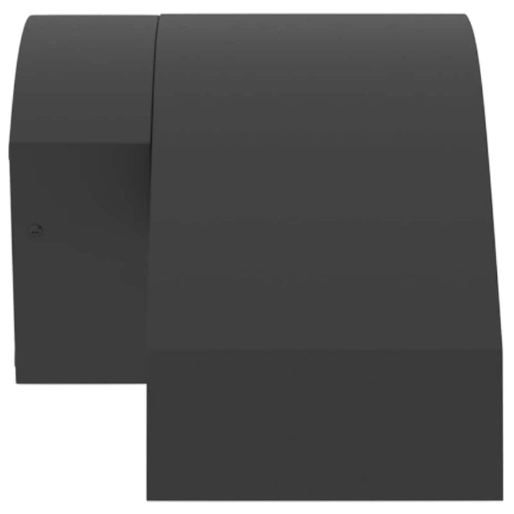 udendørs LED-væglamper 2 stk. trykstøbt aluminium sort