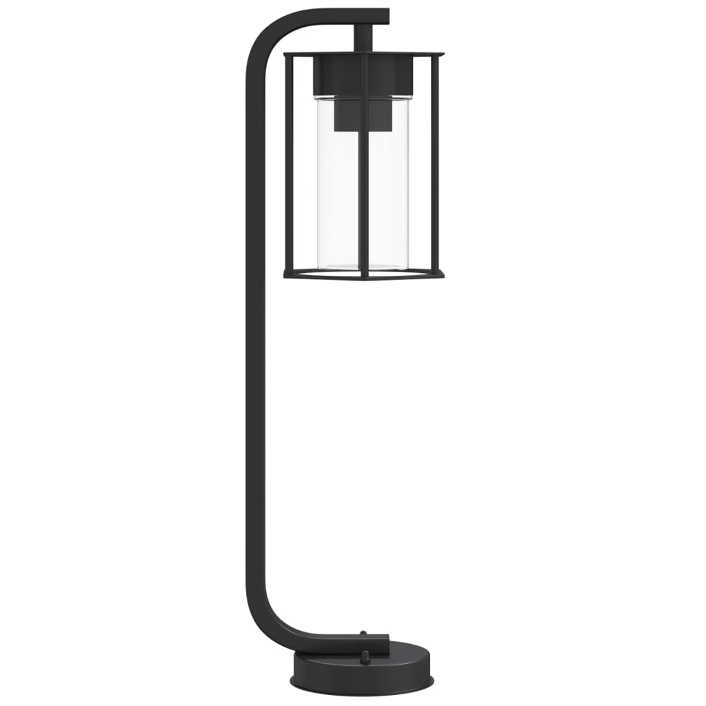 udendørs standerlampe 3 stk. 60 cm rustfrit stål sort