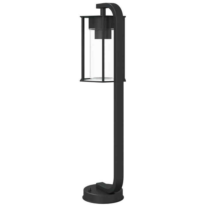 udendørs standerlampe 3 stk. 60 cm rustfrit stål sort