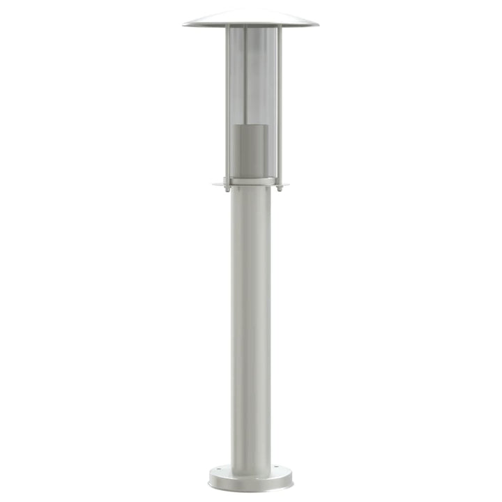 udendørs standerlamper 3 stk. 60 cm rustfrit stål sølvfarvet
