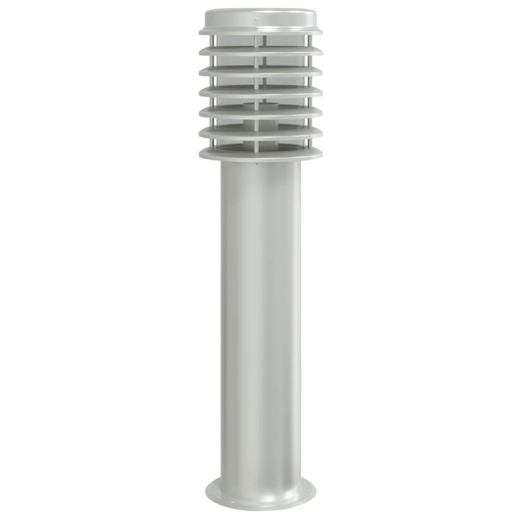 udendørs standerlamper 3 stk. 60 cm rustfrit stål sølvfarvet