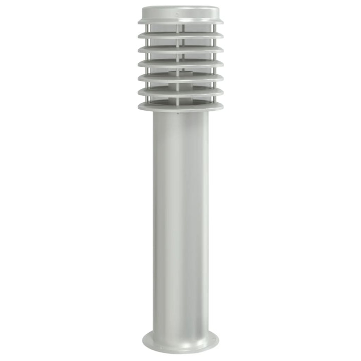 udendørs standerlamper 3 stk. 60 cm rustfrit stål sølvfarvet
