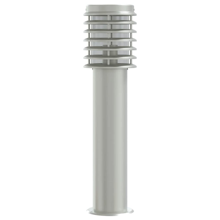 udendørs standerlamper 3 stk. 60 cm rustfrit stål sølvfarvet