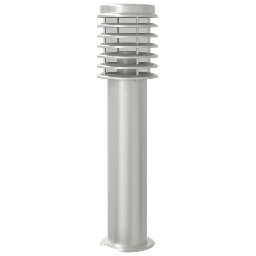 udendørs standerlamper 3 stk. 60 cm rustfrit stål sølvfarvet