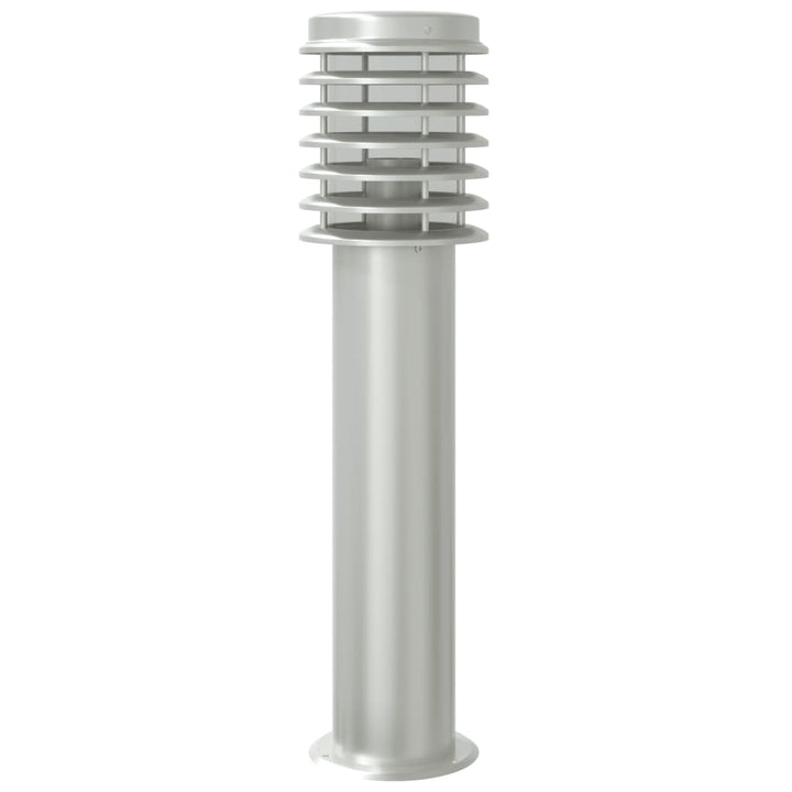 udendørs standerlamper 3 stk. 60 cm rustfrit stål sølvfarvet