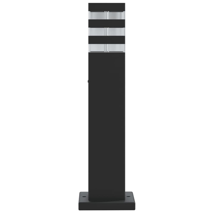 udendørs standerlampe 50 cm aluminium sort