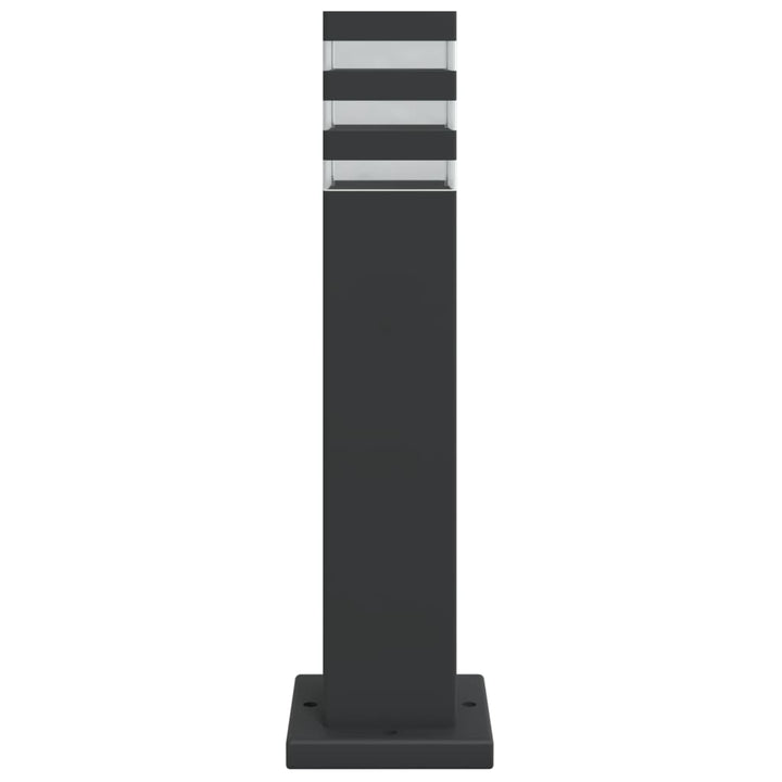 udendørs standerlamper 3 stk. 50 cm aluminium sort