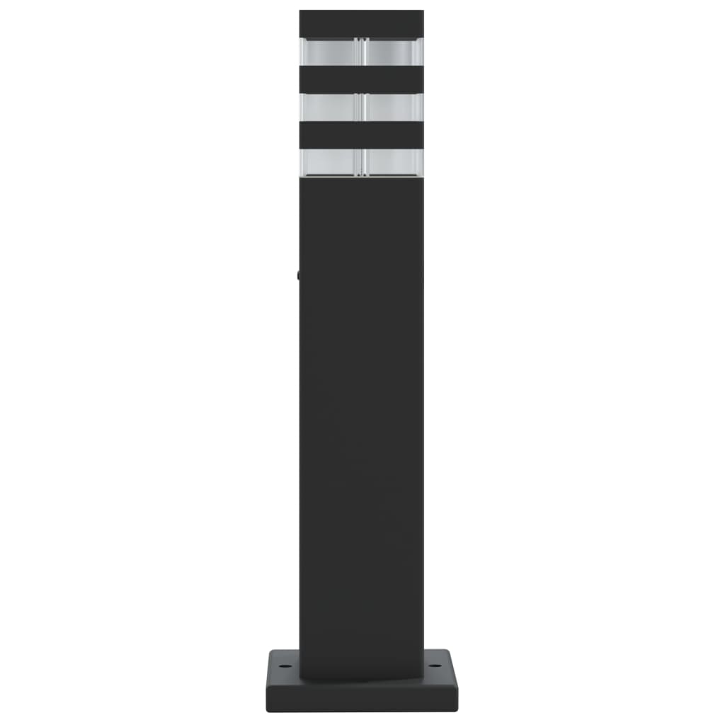 udendørs standerlamper 3 stk. 50 cm aluminium sort