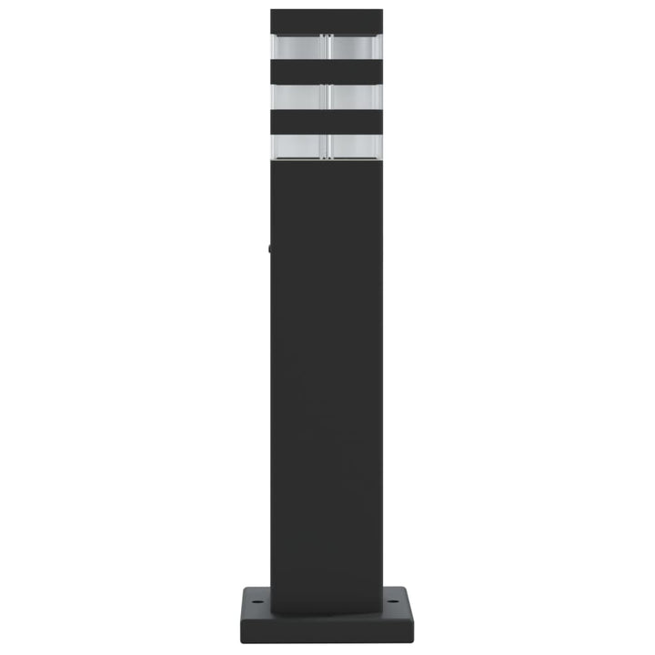 udendørs standerlamper 3 stk. 50 cm aluminium sort