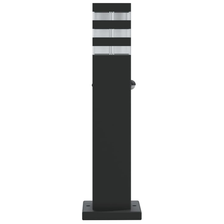 udendørs standerlampe med sensor 50 cm aluminium sort