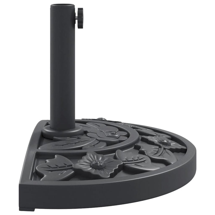 parasolfod Ø38/48 mm stænger 9 kg halvrund