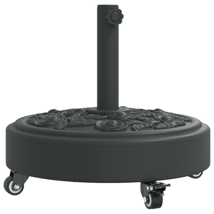 parasolfod med hjul til Ø38/48 mm stænger 27 kg rund