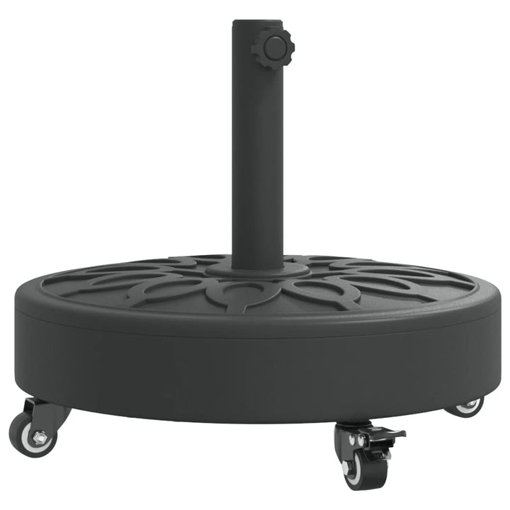 parasolfod med hjul til Ø38/48 mm stænger 27 kg rund