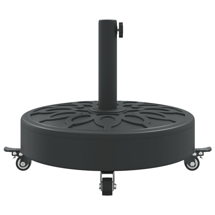 parasolfod med hjul til Ø38/48 mm stænger 27 kg rund