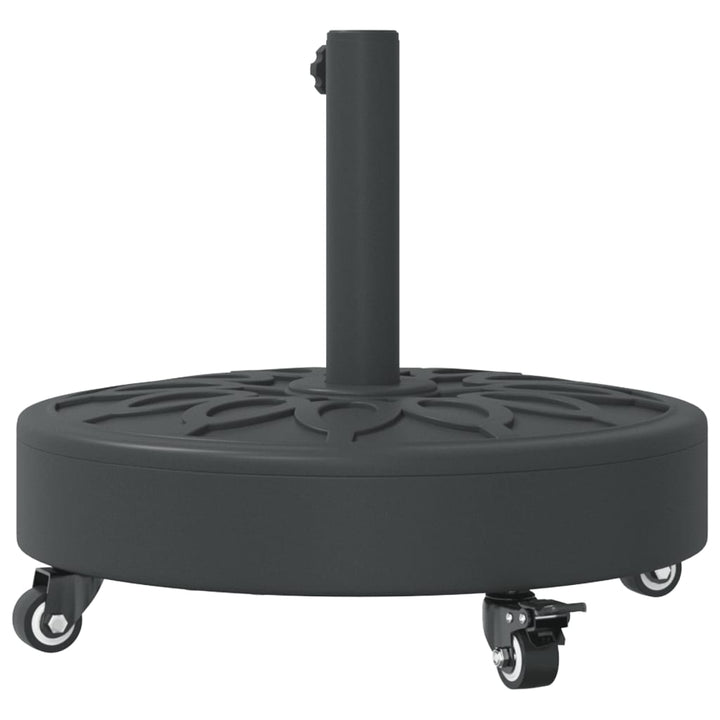 parasolfod med hjul til Ø38/48 mm stænger 27 kg rund