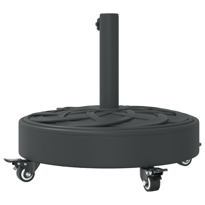 parasolfod med hjul til Ø38/48 mm stænger 27 kg rund