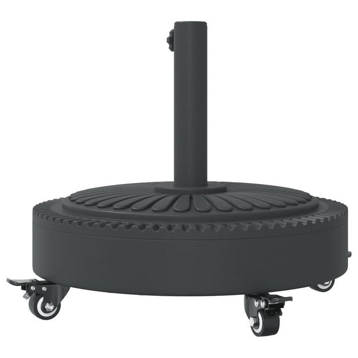 parasolfod med hjul til Ø38/48 mm stænger 27 kg rund