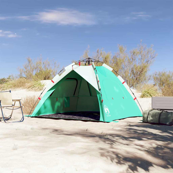 3-personers campingtelt vandtæt quick-release grøn