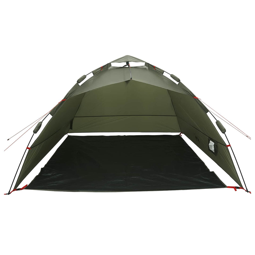 4-personers fisketelt quick release olivengrøn