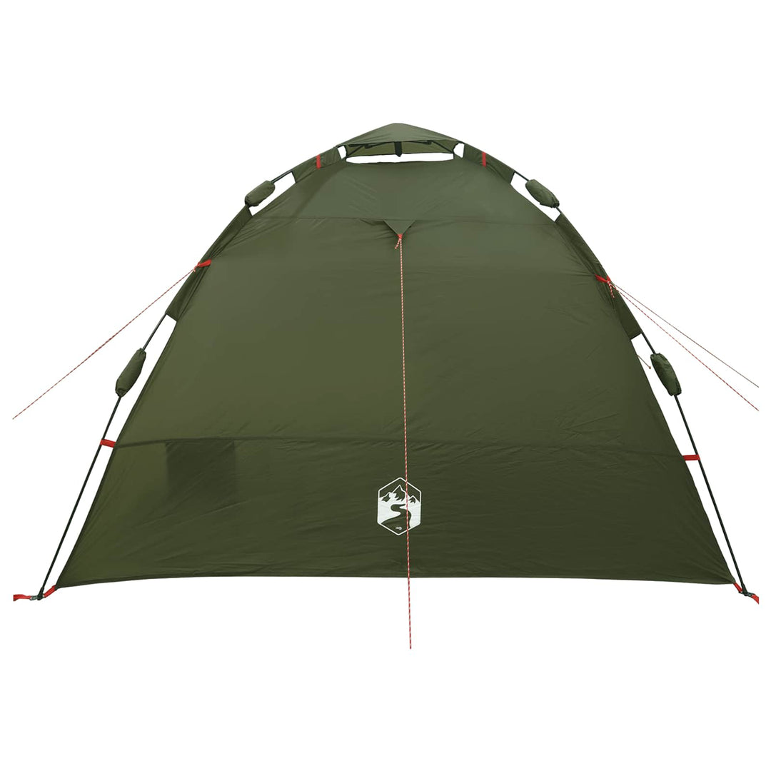4-personers fisketelt quick release olivengrøn
