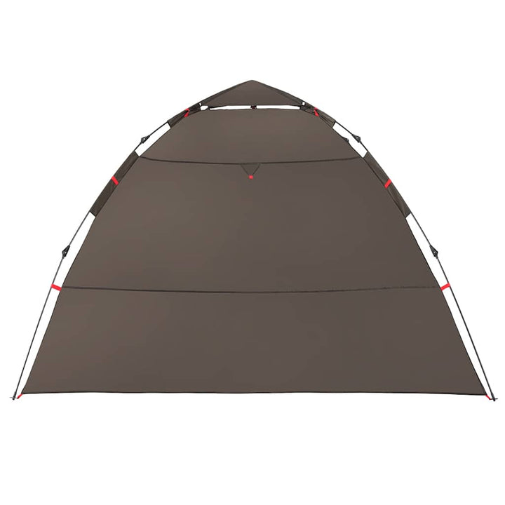 4-personers fisketelt quick release brun